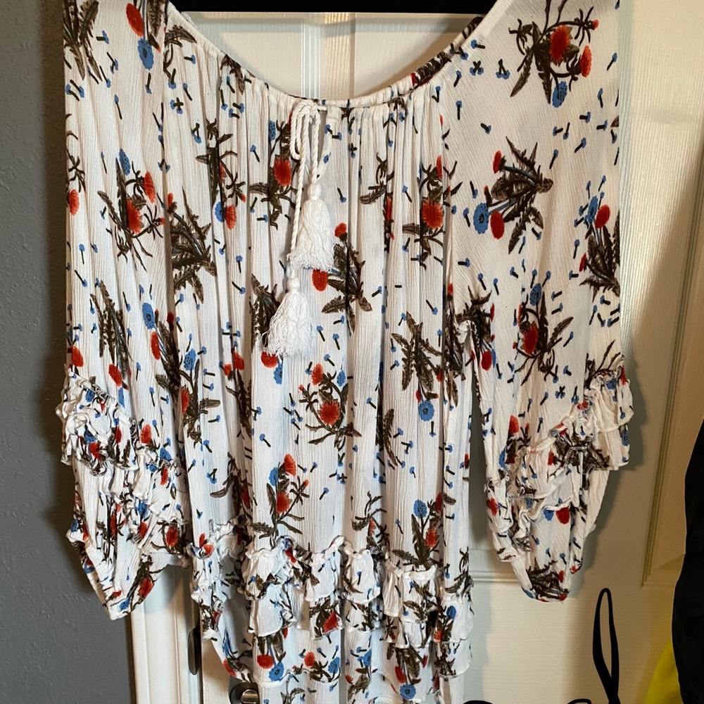 Oversized can be worn  on or off shoulders